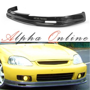 Honda Civic Ek 99 00 Carbon Fibre Mugen Style Front Lip Ebay