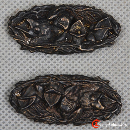 Matte Black Iron Menuki for Japanese Sword Katana Wakizashi Tanto Parts Fittings - Picture 14 of 27