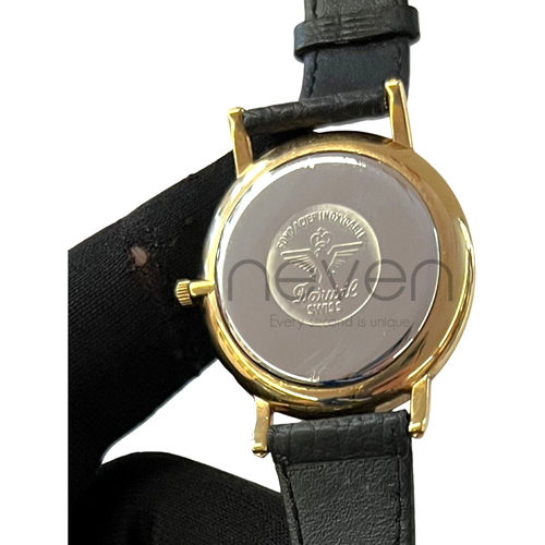 DARWIL - WATCH - VINTAGE - SWISS MADE - GOLD BUCKLE - GENUINE LEATHER - 34 MM - 第 5/5 張圖片