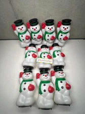 ONE (1) General Foam 10” SNOWMAN Pathway Light Toppers Blow Mold Christmas