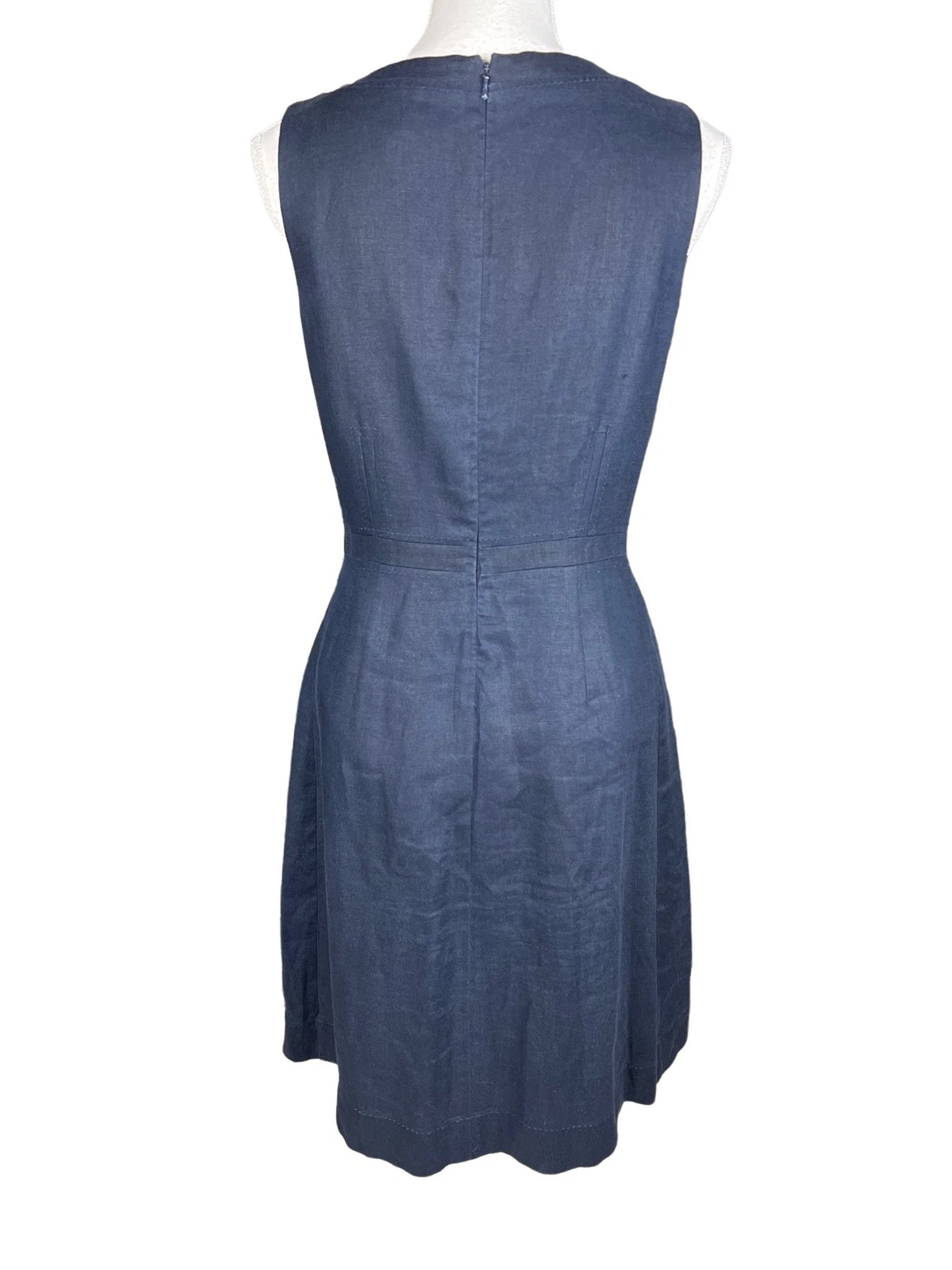 Abito Tory Burch in lino blu navy