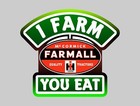 Farmall  International Harvester Vintage - I Farm You Eat - Sticker Decal Emblem