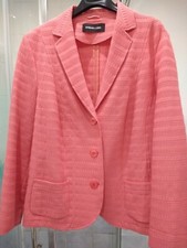 Barbara Lebek Ladies Coral Jacket Size 18 New
