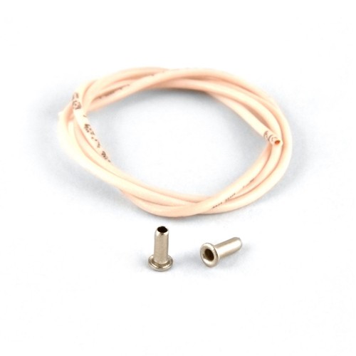 NSR Ultra flex silicone motor wire Ø 1.2mm + 2 Eyelets - 30cm 4823 - Picture 1 of 3