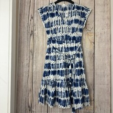 Gap Womens Tie Dye Belted Midi dress size XS