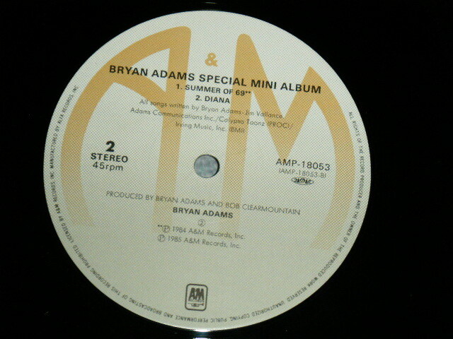 BRYAN ADAMS Japan 1985 AMP-18053 NM Maxi-LP SPECIAL MINI ALBUM | eBay