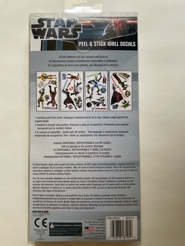 Wall Sticker 28 pc Star Wars Clone Wars Glow in Dark Children Room Decor NEW - Picture 4 of 5