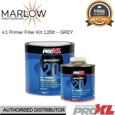 PROXL GENERATION20 2K 4:1 FILLER PRIMER WITH HARDENER KIT 1.25L - GREY