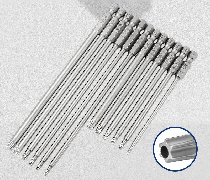 Torx Bit Set Quick Change Connect Impact Driver Drill Security Tamper Proof 11PC - Image 3 of 4