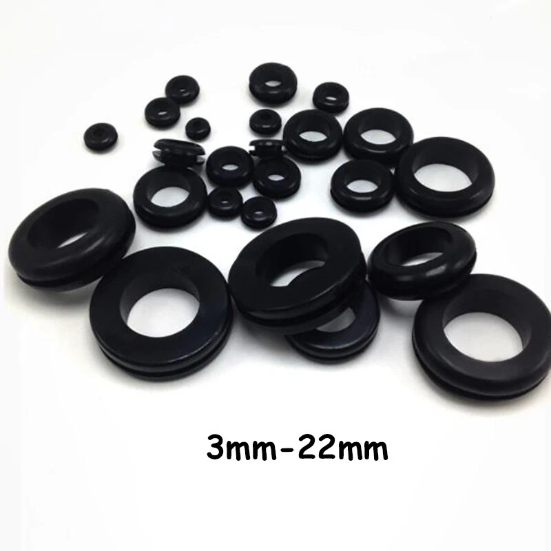 Wiring Grommets Rubber Gromets Open Grommet Blind Bung Double Sided ID  3mm-22mm