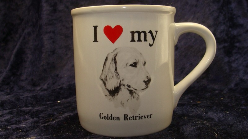I LOVE MY GOLDEN RETRIEVER ~ Dog ~ Strand Enterprises~ PAPEL ~ VGC ~ 3.5” ~ MUG~