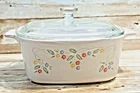 VTG CorningWare English Meadow A-1.5-B 1.5L 1.5 Qt Casserole Dish w/ Pyrex Lid