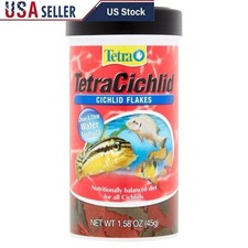 Cichlid Fish Food Flakes ProCare Clear Water Formula Balanced Nutrition 1.58oz