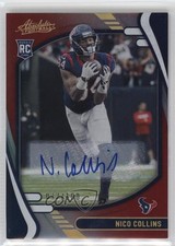 2021 Panini Absolute Rookies Spectrum Red Signatures /100 Nico Collins Auto 0s9t