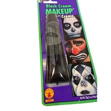 Rubies Black Cream Makeup Unisex 1oz Tube 18121 Water Washable Face Paint
