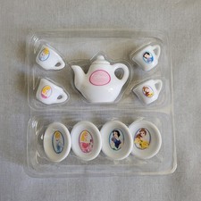 Disney Princess 10 pc Mini Porcelain Tea Set 2005 - Opened Package, Unused