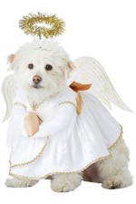 California Costume Heavenly Hound Dog Pet Angel Dress Wings Halo Pet20153