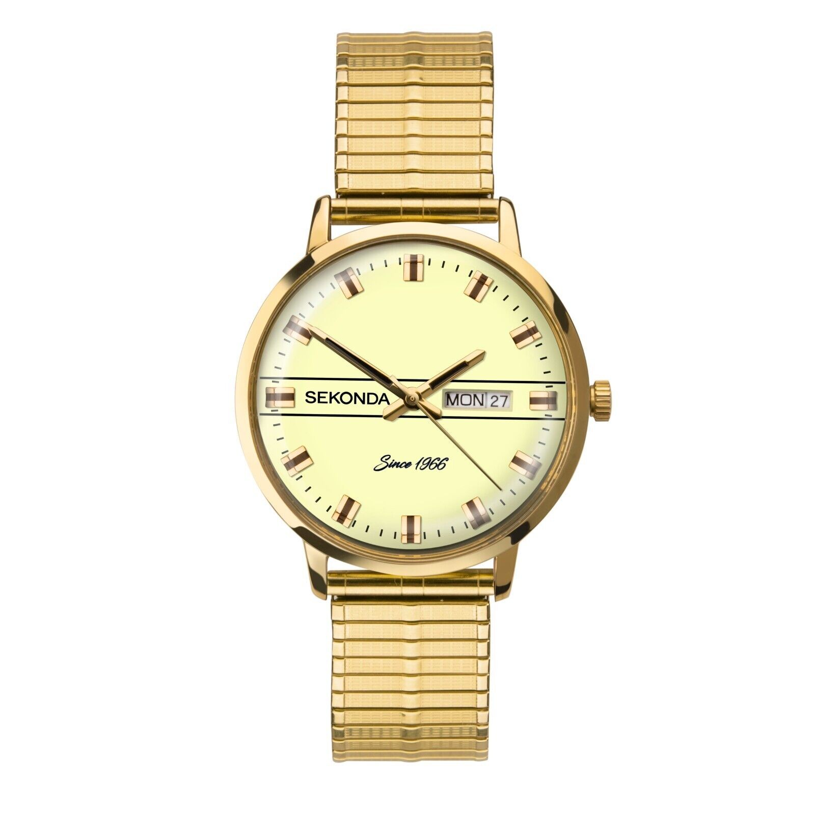 Sekonda Gents 38mm Heritage Watch with Expander Bracelet Model 1952 RRP £79.99