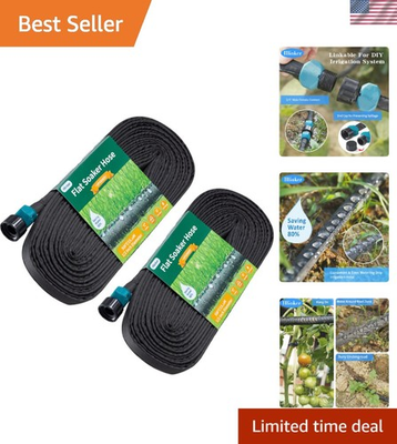 #ad Double Layer 100 FT Soaker Hose Perfect Pressure for Effortless Garden Care $67.49