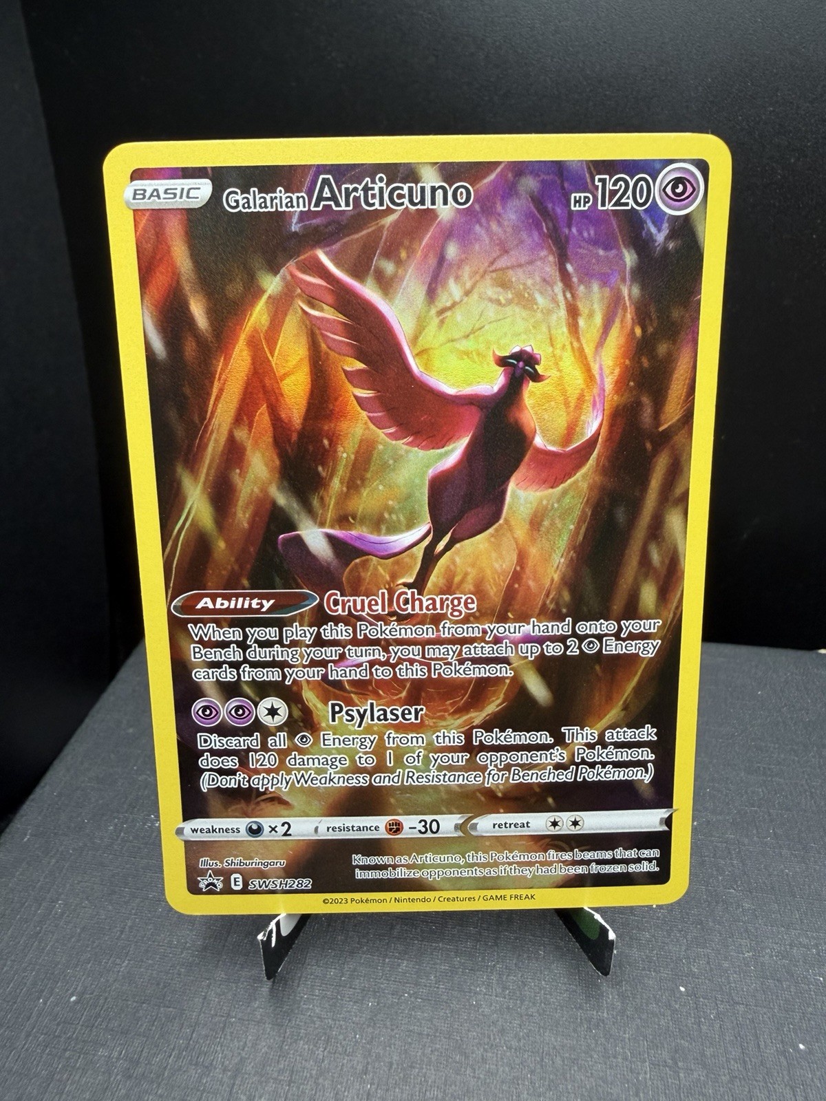 Pokemon TCG Sword & Shield Galarian Articuno SWSH282 Black Star Promo NM