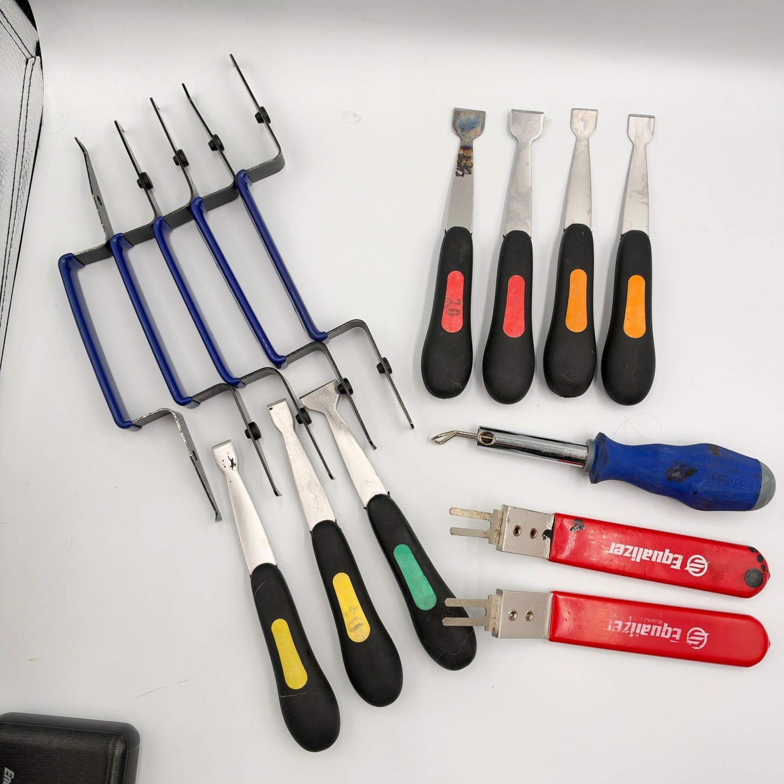 Equalizer Auto Glass Removal Tools Lot Scrapers Windshield Molding Set