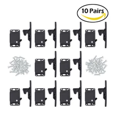 Grabber Catches 10 LB Cabinet Push to Close Latch RV Boat Hardware - 10 Pack