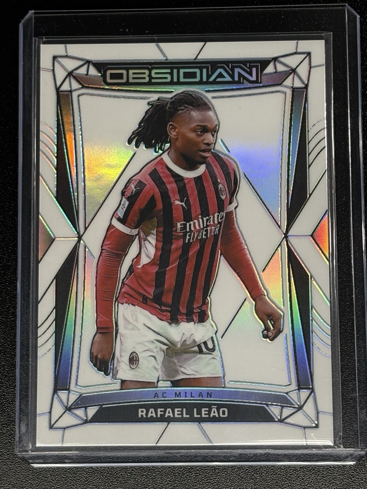 2024-25 Panini Obsidian Soccer Rafael Leao White Contra 5/9 AC Milan