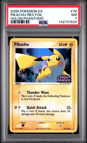 Pikachu Holon Phantoms Reverse Holo 76/110 2006