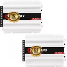 2x Taramps TS 800x4 2 ohm 4 Channel Car Audio Amplifier TS 800x4