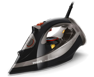Philips GC4526/87 Azur Performer Plus Dampfbügeleisen, 2600 W, Schwarz/Silber Energy A