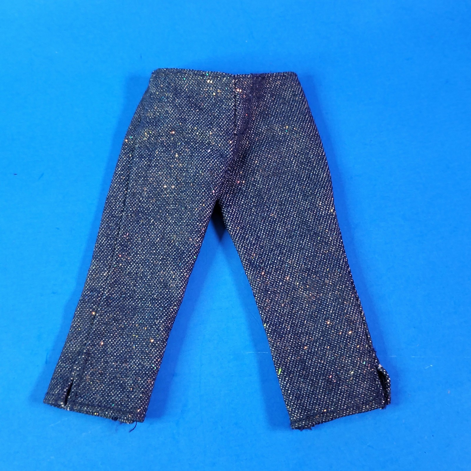 Barbie Sparkly Denim Crop Pants 2000s Spring Summer Capris Y2K Outfit