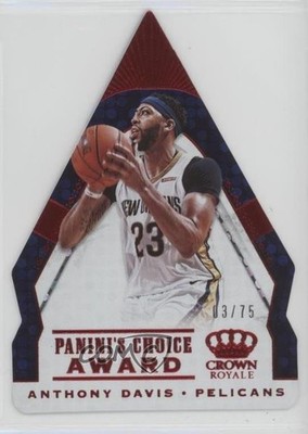 2018-19 Panini Crown Royale Panini's Choice Award Red 3/75 Anthony Davis #13 1o3