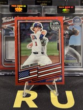 2026 Panini Stars & Stripes Prizm #116 Jaden Freeze Red Disco Prizm /199