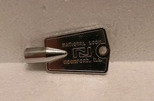 National Lock Rockford Illinois Freezer Key for vintage deep freeze Freezer