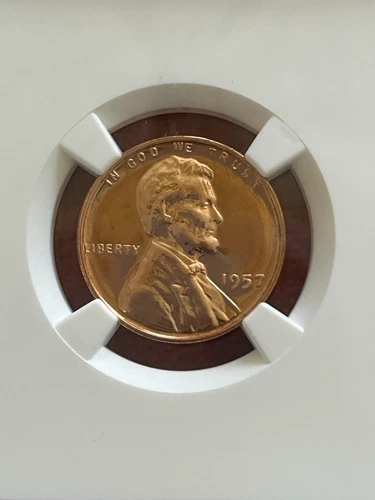 1957 NGC PF68RD PROOF LINCOLN CENT 1c PF 68 RD RED