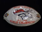 JOHN ELWAY AUTOGRAPHED 1997-1998 BACK TO BACK WORLD CHAMPIONSHIP FOOTBALL W/ COA