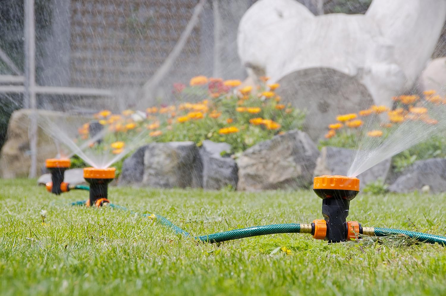 Kit Irrigazione Esterno Jocca 5913 con 3 Irrigatori Multidiffusore
