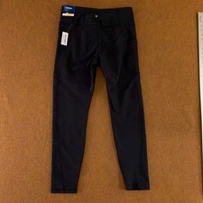 Old Navy Womens Size Large Black High Rise Power Soft 7/8 Leggings NWT Flaw