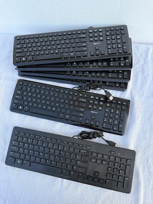 Amazon Basics USB Wired Keyboard KU-0833 Black Full Size QWERTY Plug & Play