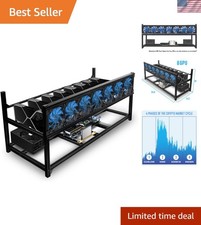 8 GPU Mining Rig Case - Aluminum Enclosure for Optimal Crypto Efficiency