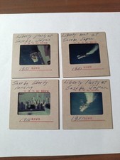1951 Liberty Party At Sasebo, Japan. Sailors, Ansco Color Slide Lot Of 4 (P15)