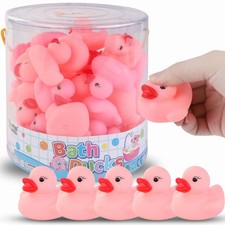 36 Pieces Classic Rubber Duck Bath Toys - No Holes BPA Free Floating Duckies ...