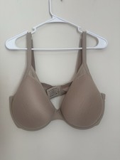 ThirdLove 24/7 Classic Contour Plunge Bra Womens Size 40F Nude Underwire T-Shirt