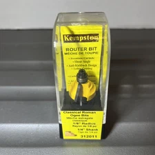 Kempston Router Bit Classical Roman Ogee 1/8” Radius, 1/4” Shank, Carbide