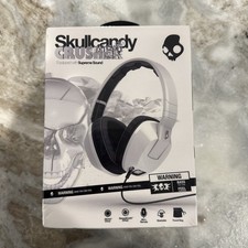 Skullcandy Crusher Over-Ear Headphones - White - Manual, Cord, Dust Bag Included