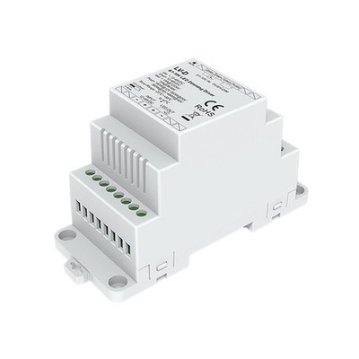 0/1-10V PWM LED Dimming Driver DIN Rail Mounting 12V-48V AC Push Switch Dimmer