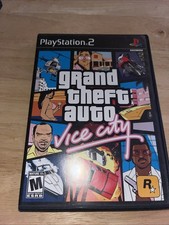 Grand Theft Auto: Vice City PlayStation 2 PS2 Black Label Case, Disc No Manual