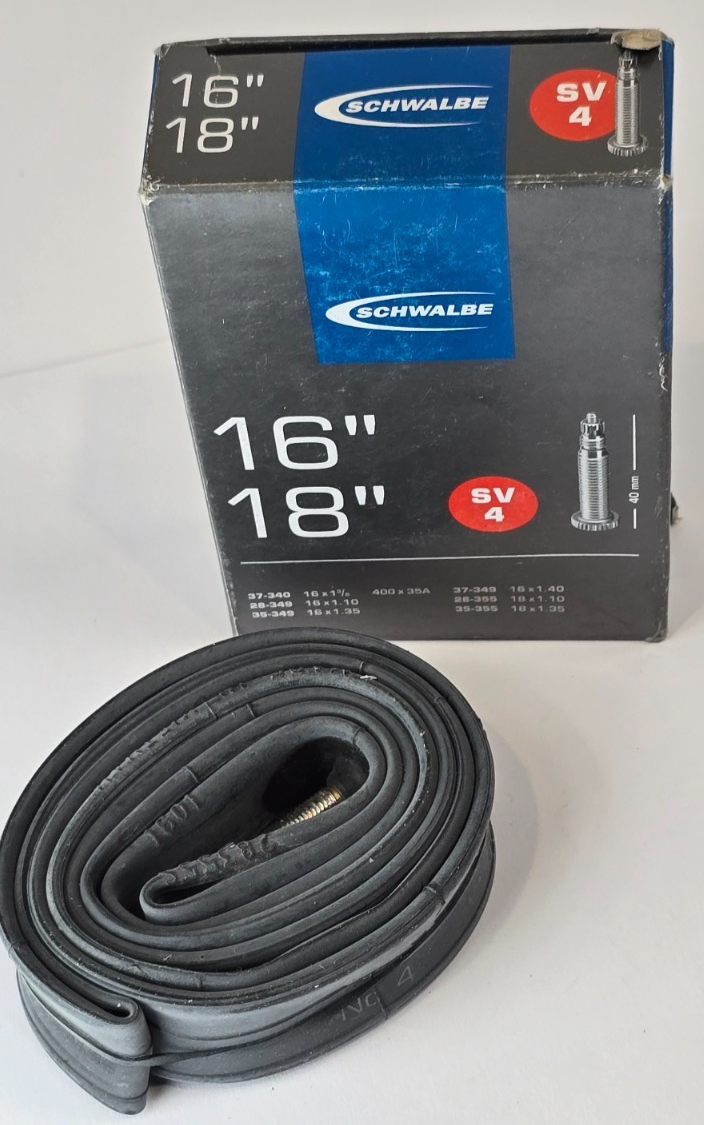 Schwalbe SV4 16'' / 18'' | 40mm Presta Valve | Cycle Bike Inner Tube