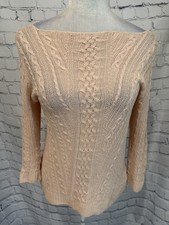 Lauren Ralph Lauren Linen Cable Knit Sweater Size Large