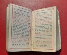 1944 The Perfect Ceremonies of Craft Masonry - Masonic Ritual  small pocket size